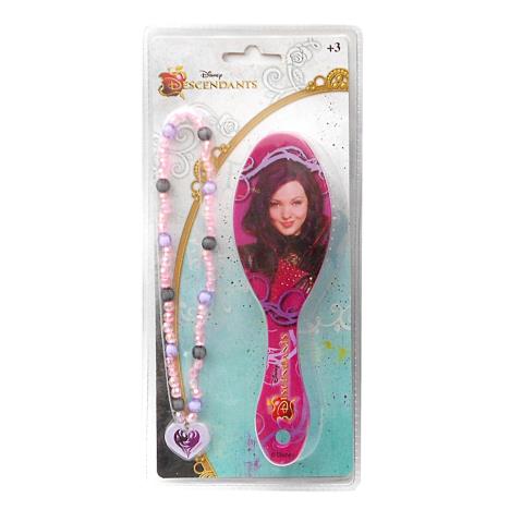 Disney Descendants Mal Hair Brush & Necklace Set £3.49